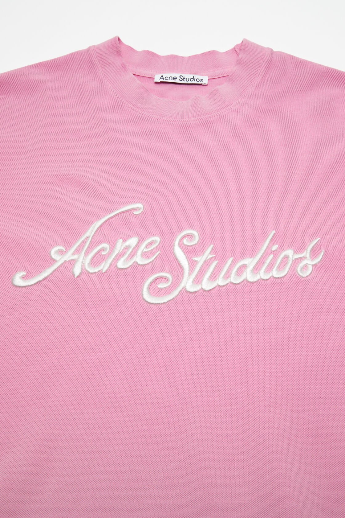 Acne Studios Man T-shirt Pink Size M Cotton