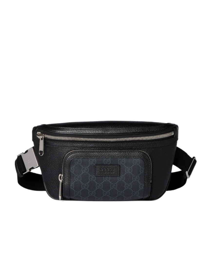 Gucci Small Gg Belt Bag With Tag In Black