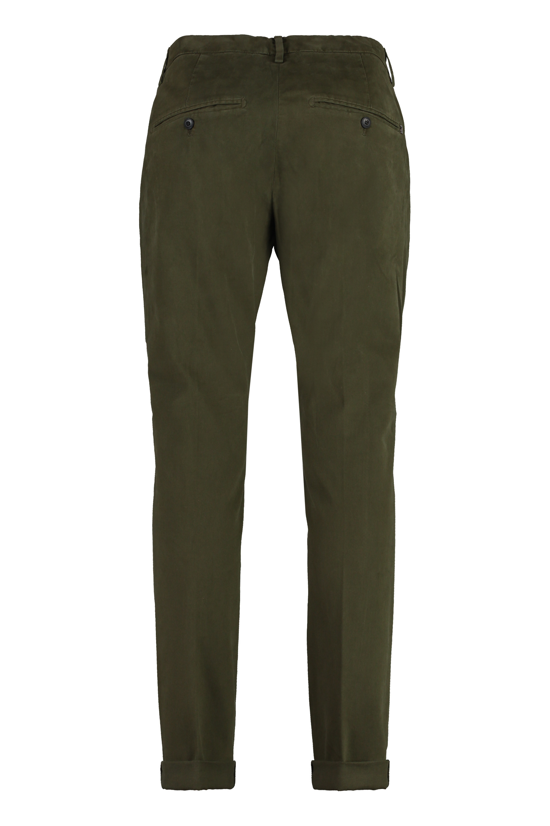 Dondup Belt-lined Casual Pants In Green