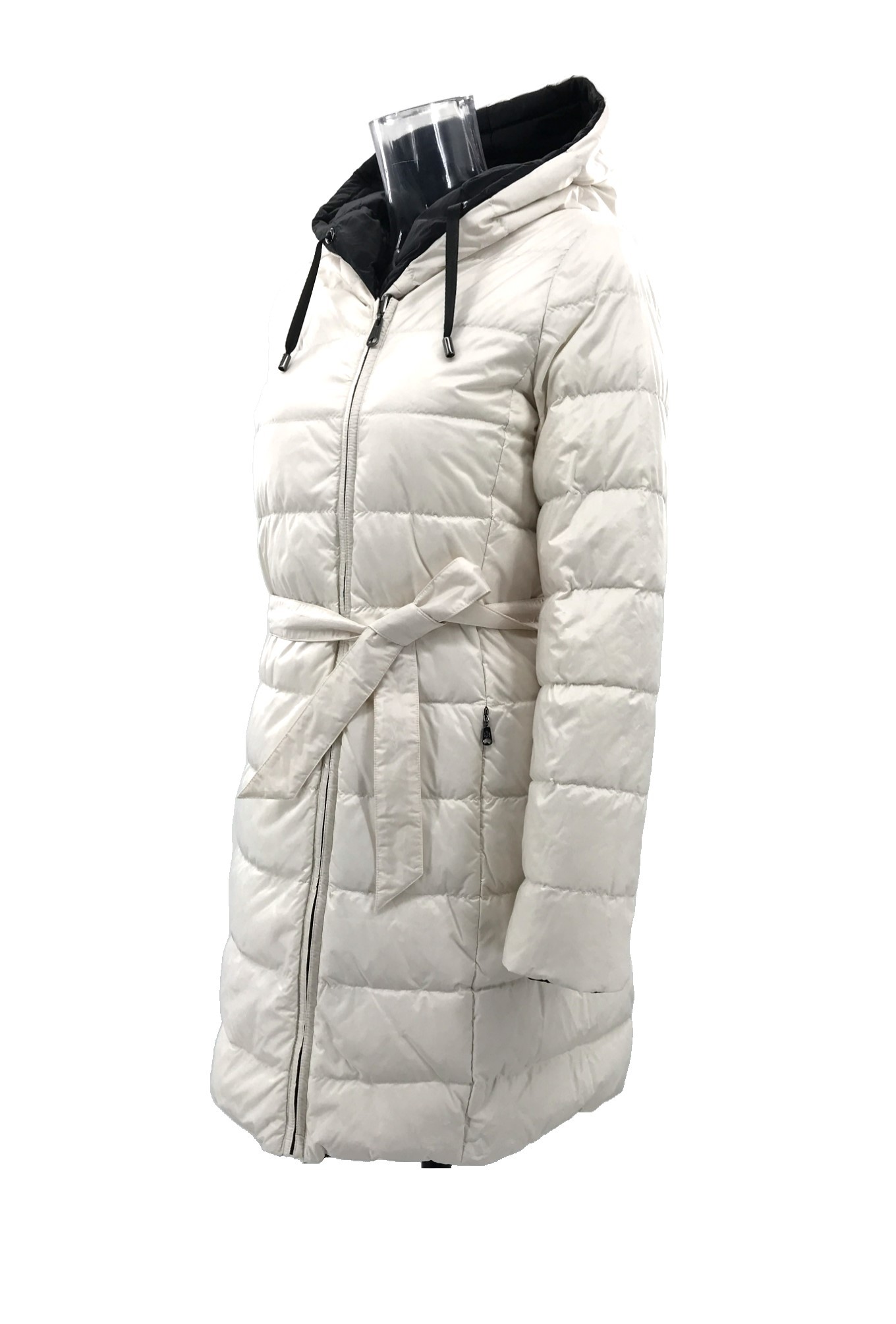 Weekend Max Mara Double-sided Hooded Down Jacket In Black