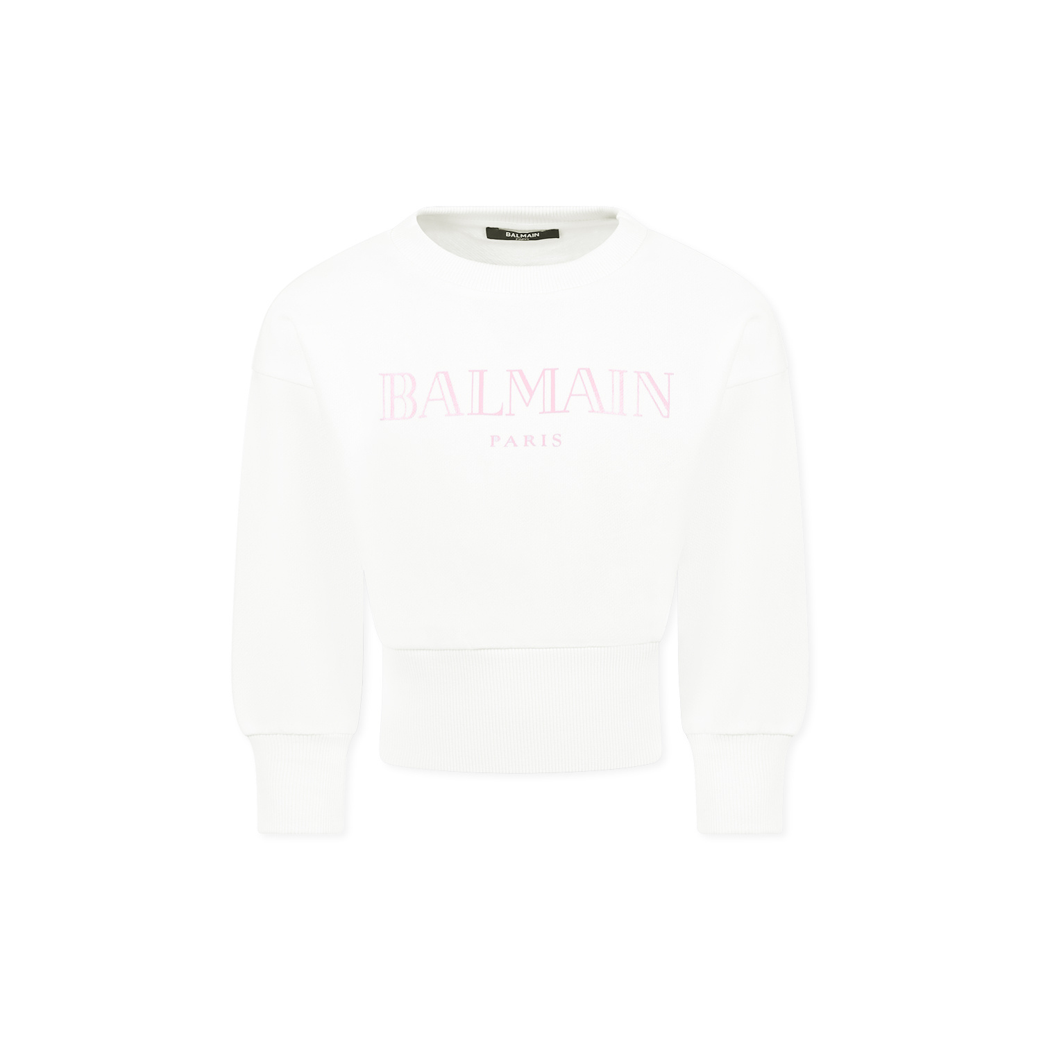 Balmain Long-sleeved Sweater In White