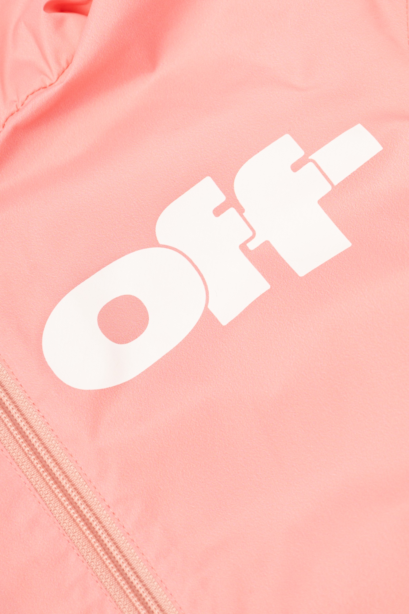 Off-white Printed Windbreaker In Pink