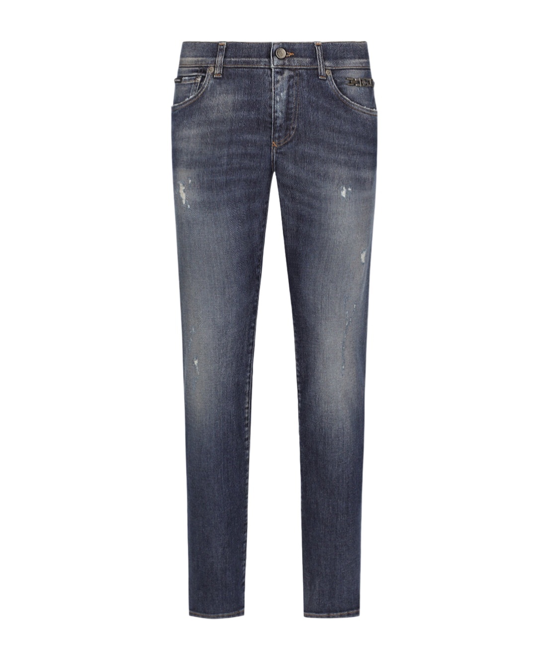 Dolce & Gabbana Men's Distressed Effect Skinny Jeans In Blue