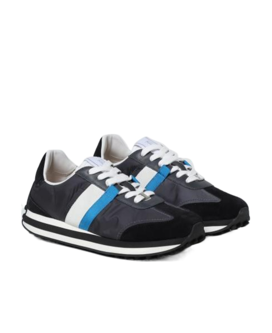 Ferragamo Logo Low-upper Sports Shoes In Black