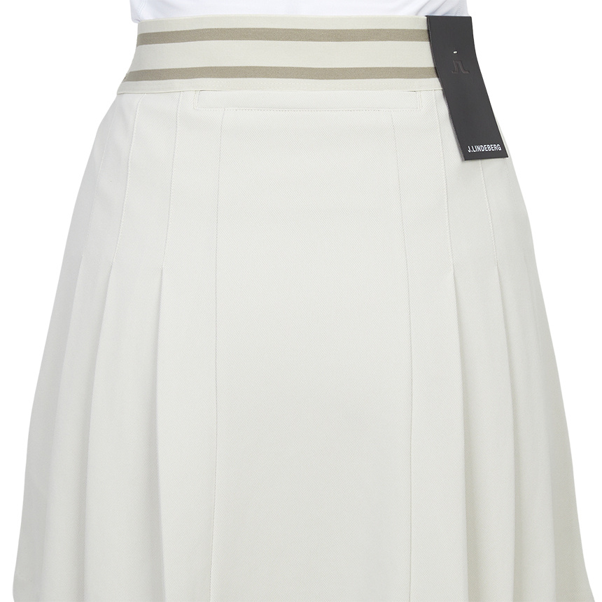 J. Lindeberg Logo Skirt In White