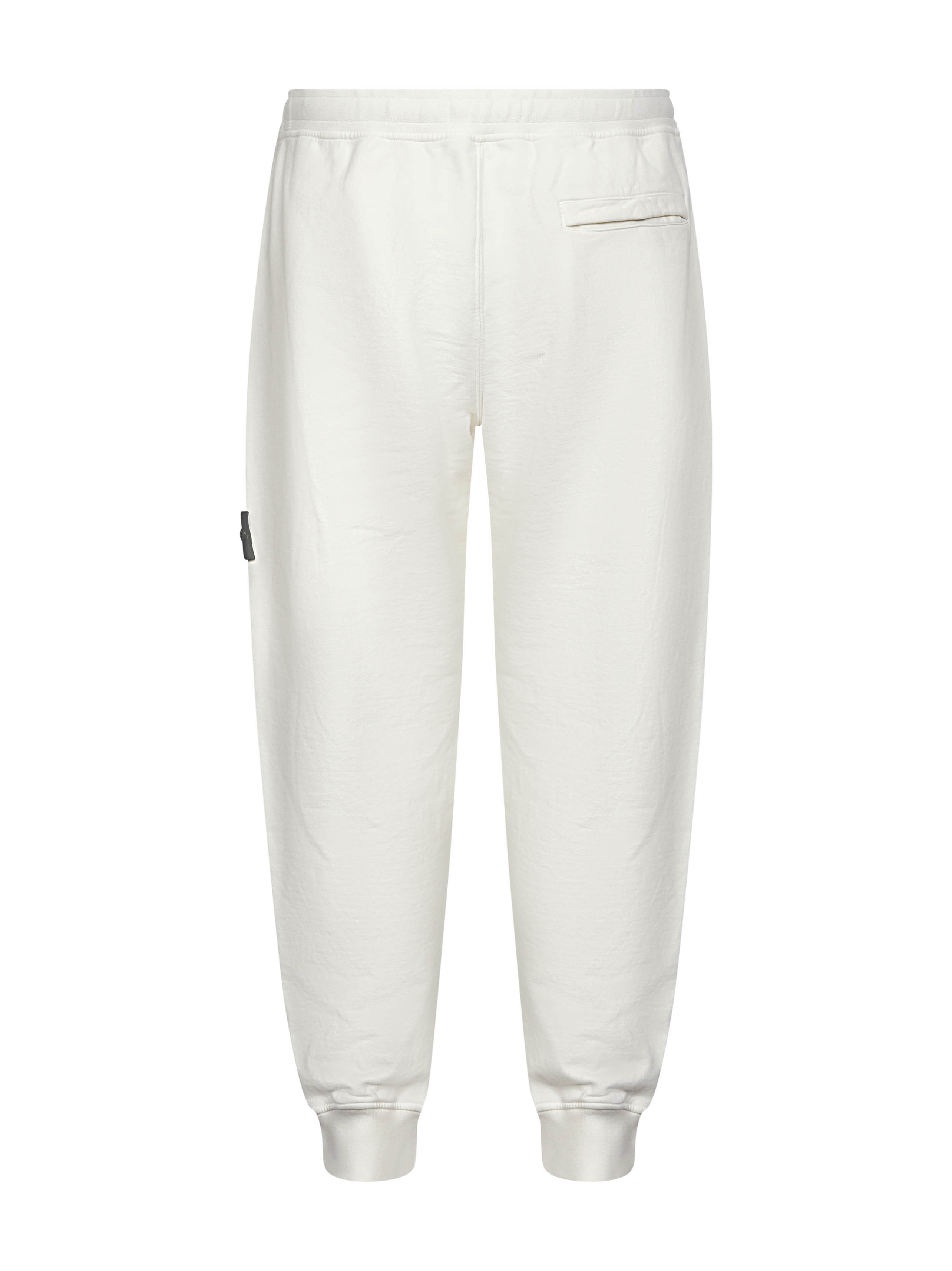 Stone Island Ribbed-cuff Jogger Trousers In White