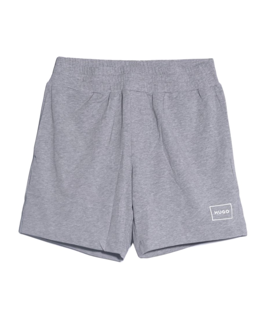 Hugo Boss Logo Shorts In Gray