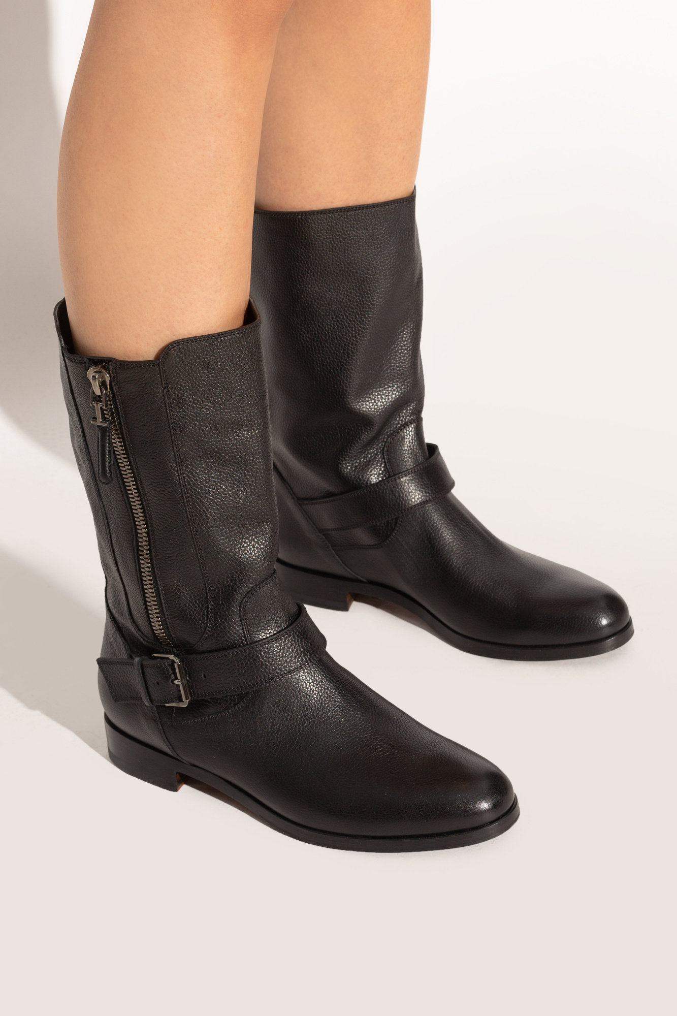 Tom Ford Zippered Short Boots In Black