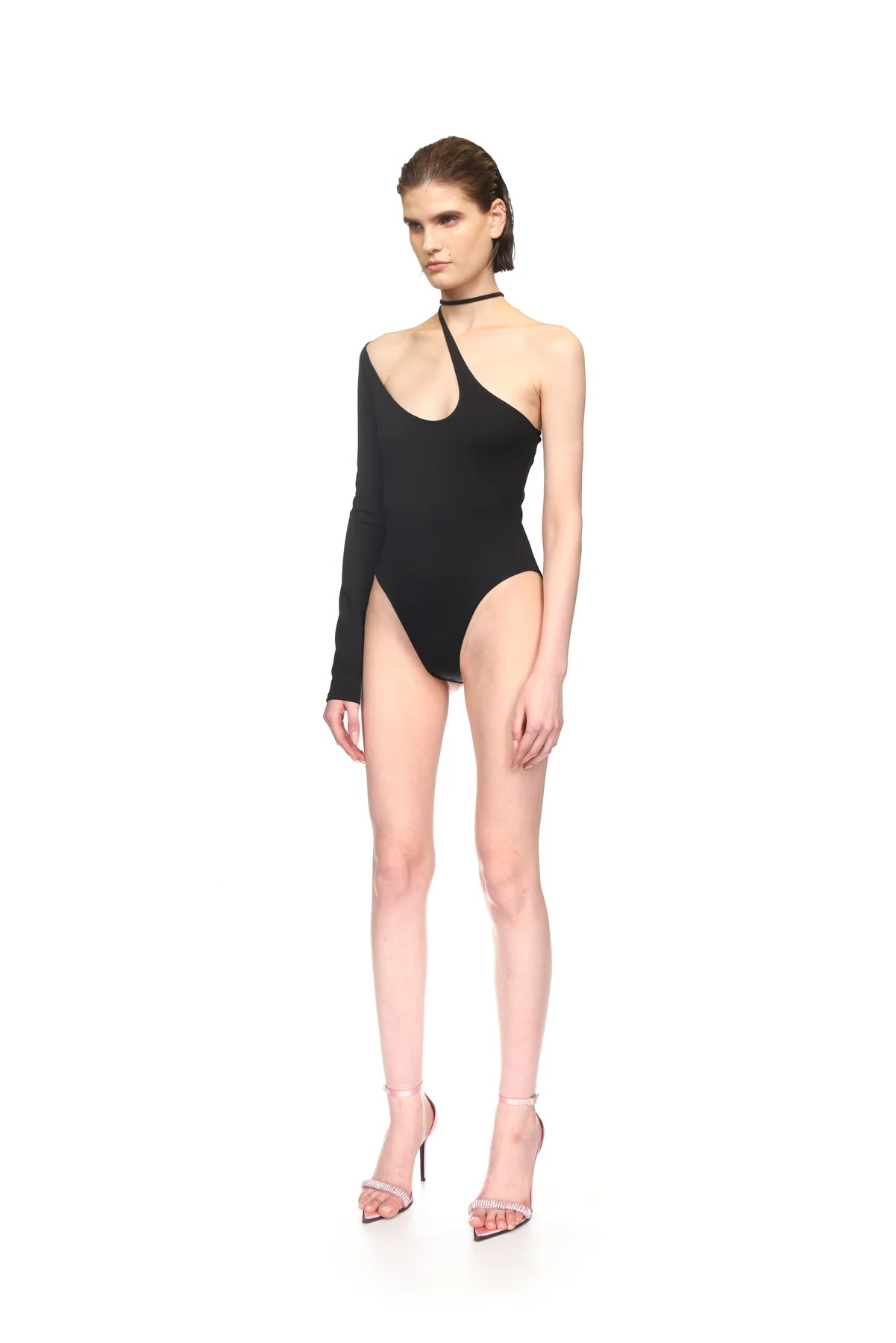 David Koma Cut-out Bodysuit In Black