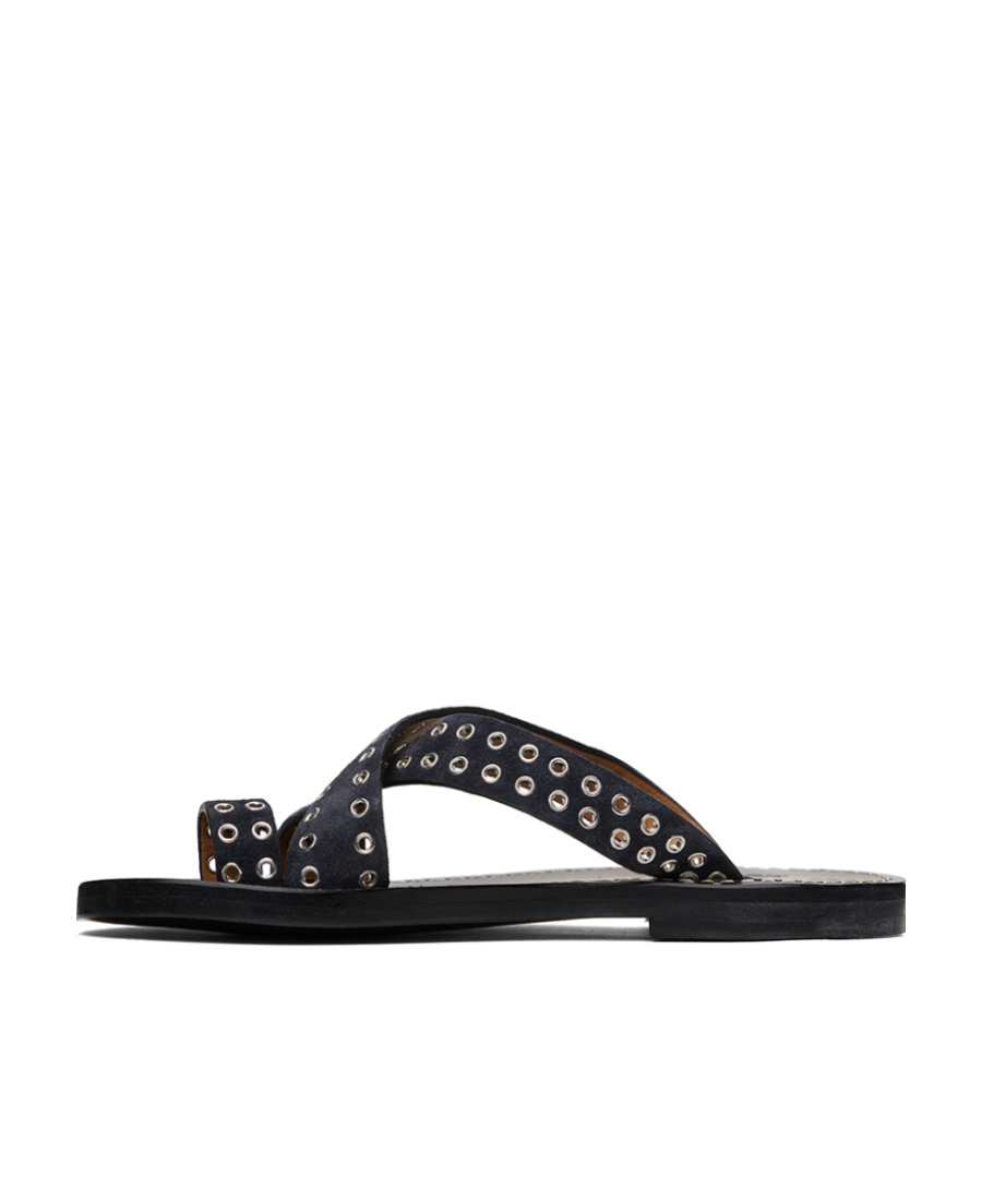 Shop Isabel Marant Jinsay Flip Flops In Black