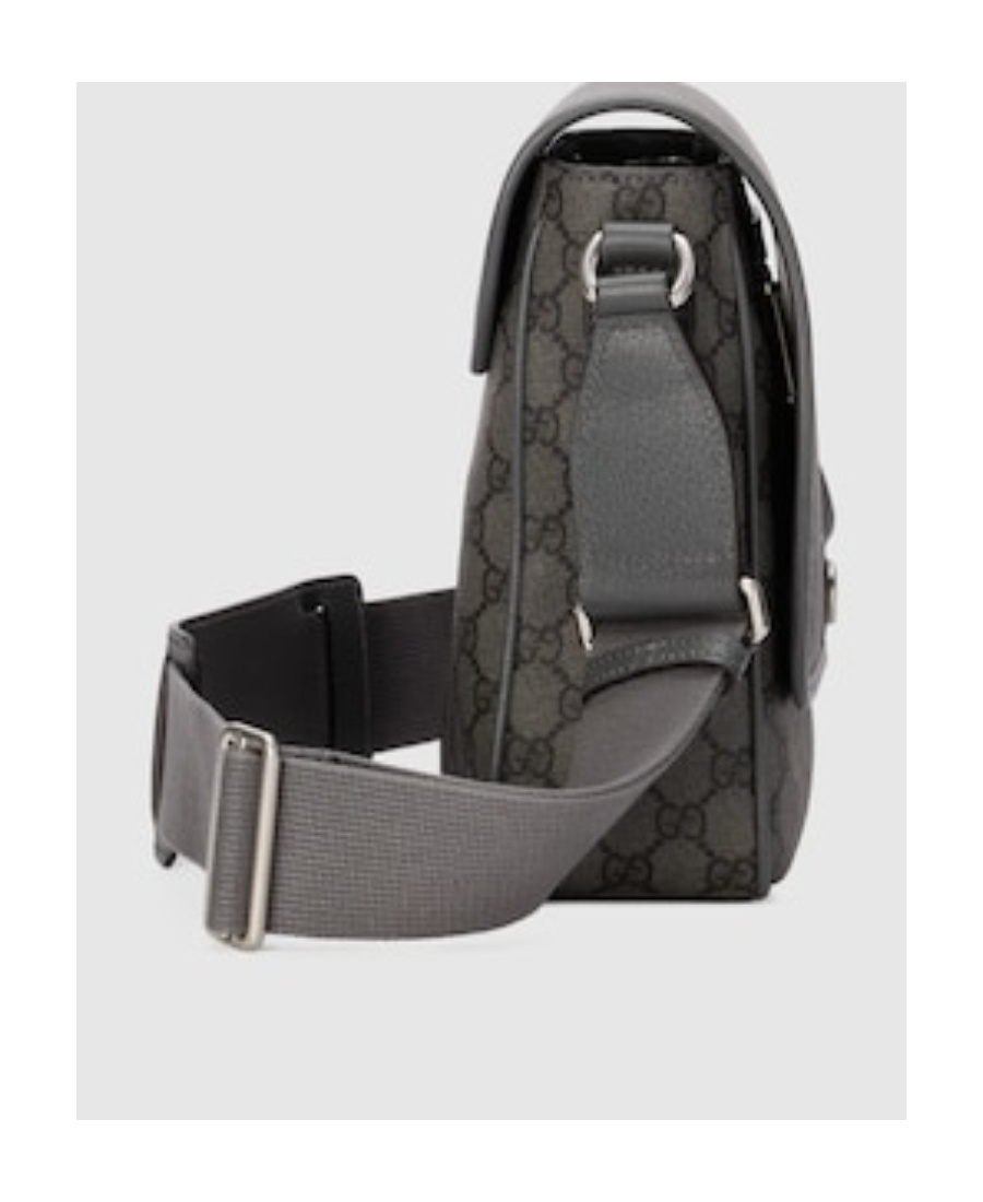 Gucci Ophidia Gg Supreme Canvas Messenger Bag In Black