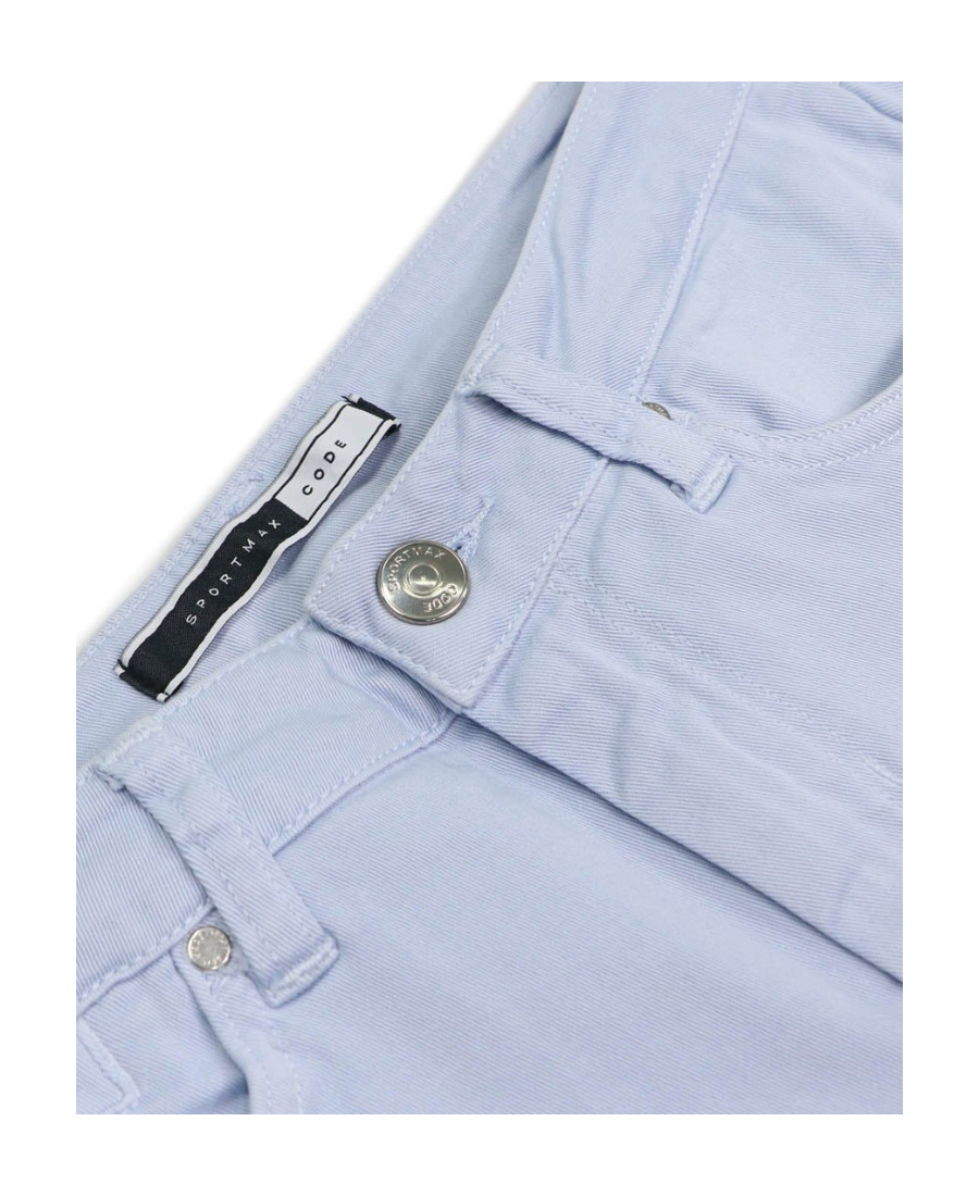 Sportmax Logo Details Jeans In Blue
