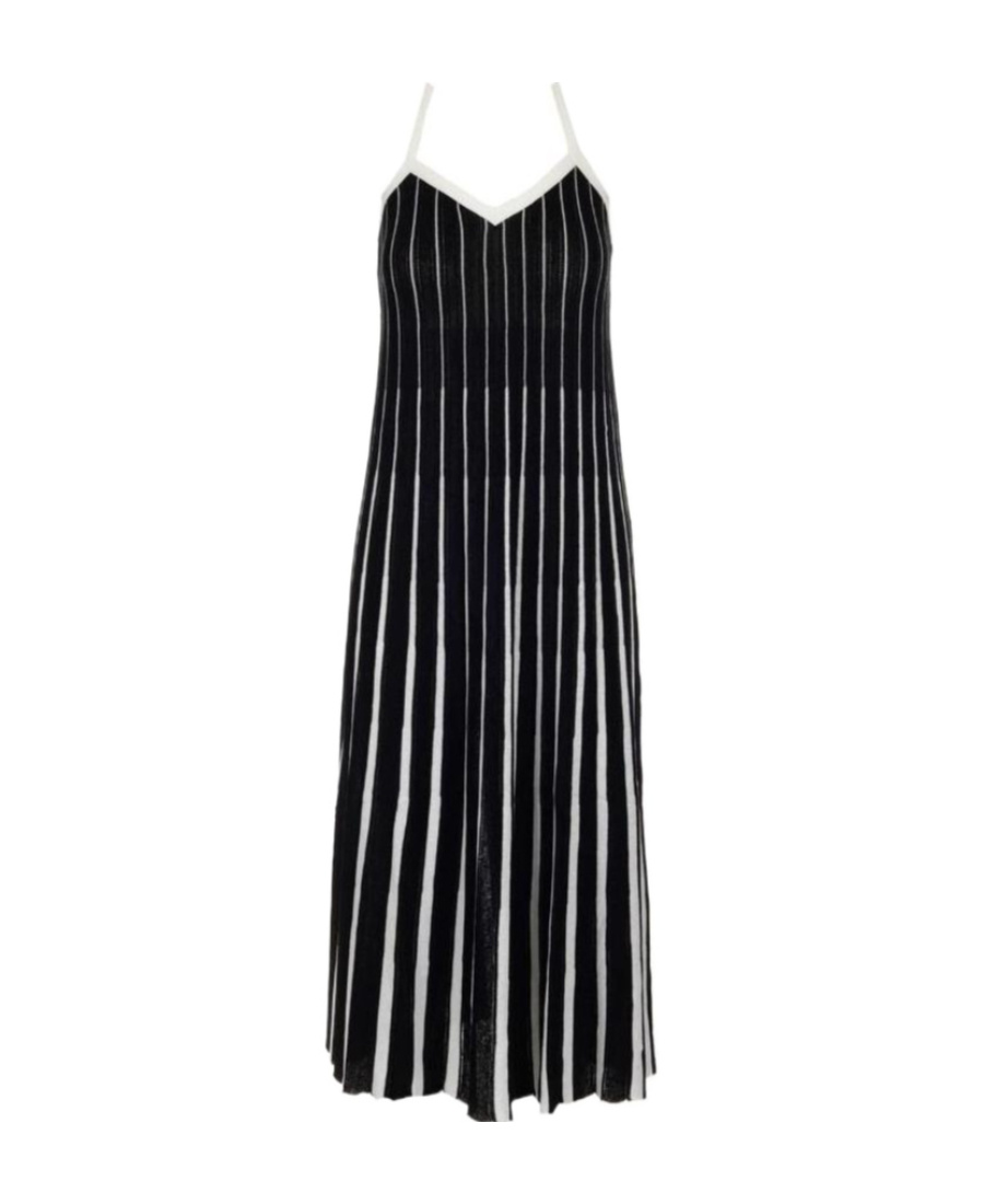 RED VALENTINO STRIPED DRESS 