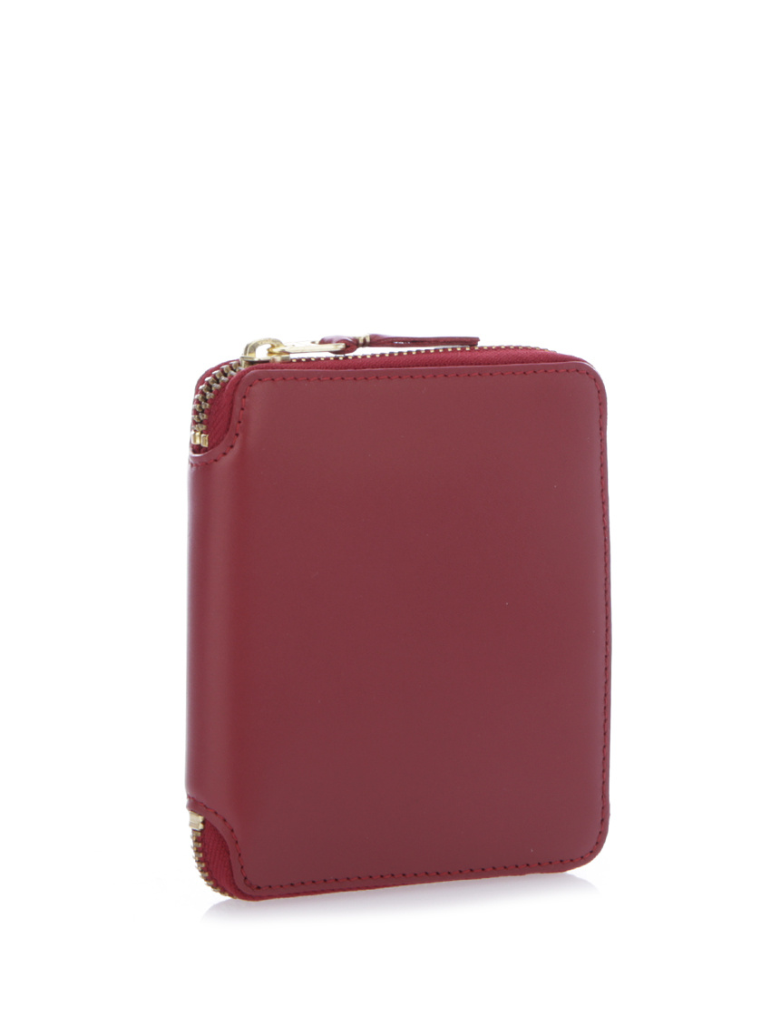 Comme Des Garçons Zip Around Wallet In Red