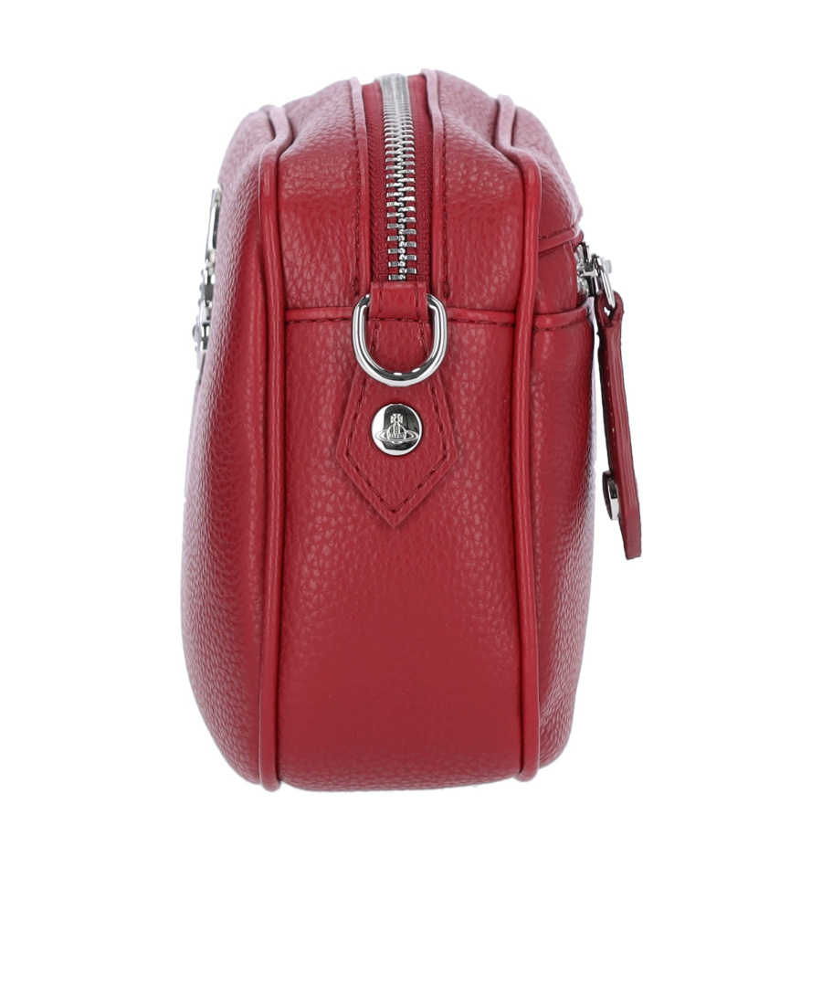 Vivienne Westwood Anna Orb-plaque Crossbody Bag In Red