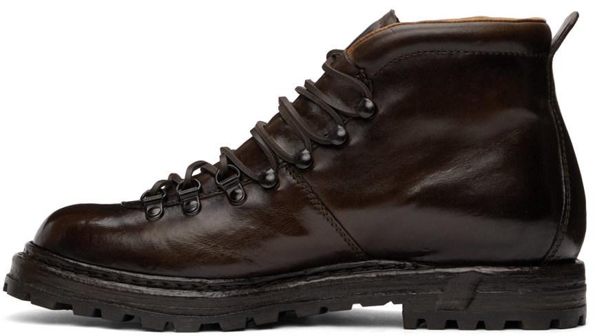 Officine Creative Logo-laced Flat Ankle Boots In Black