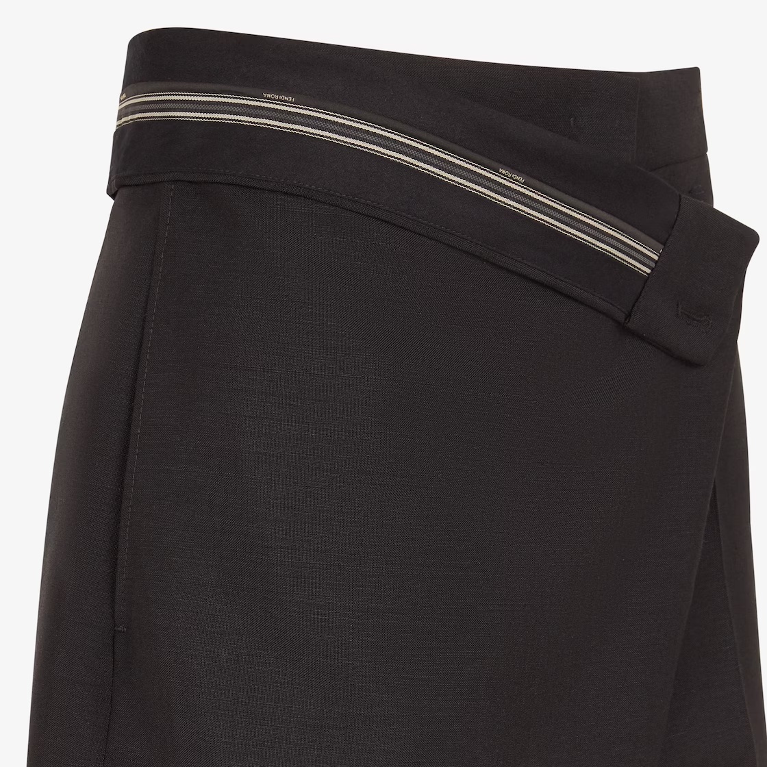 Fendi Woman Beige Shirts In Black