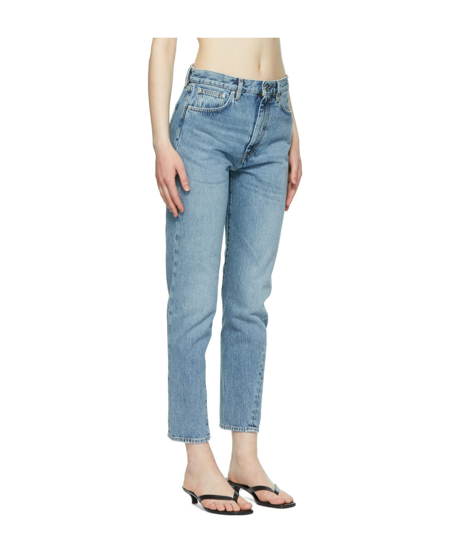 Totême Twisted-seam Jeans In Blue