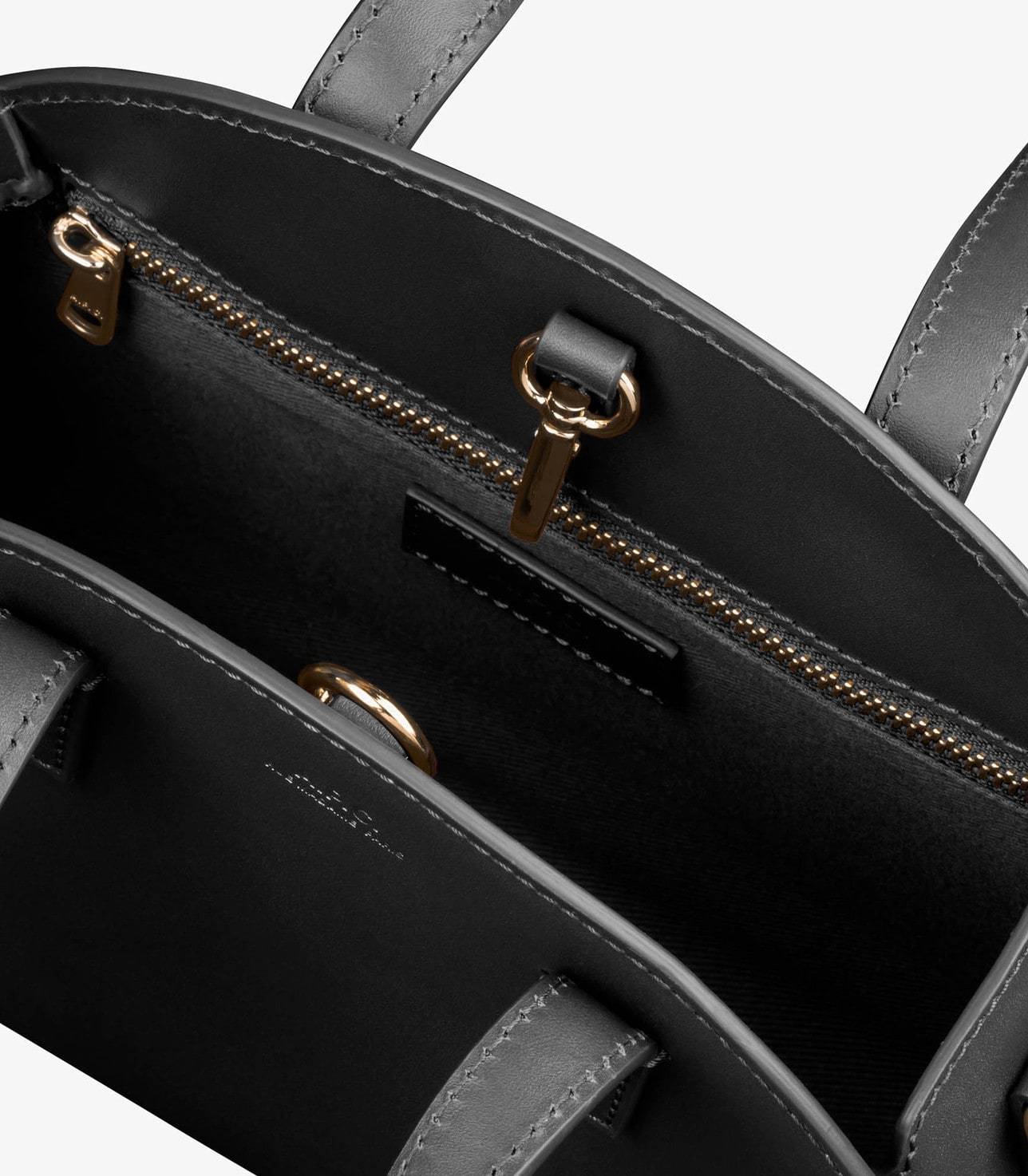 Apc A.p.c. Curved Silhouette Tote Bag In Black
