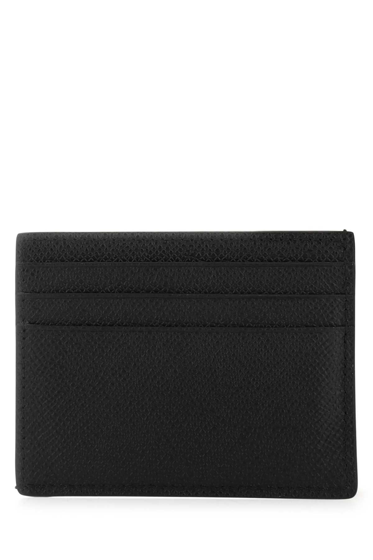 Tom Ford Logo-plaque Leather Cardholder In Black
