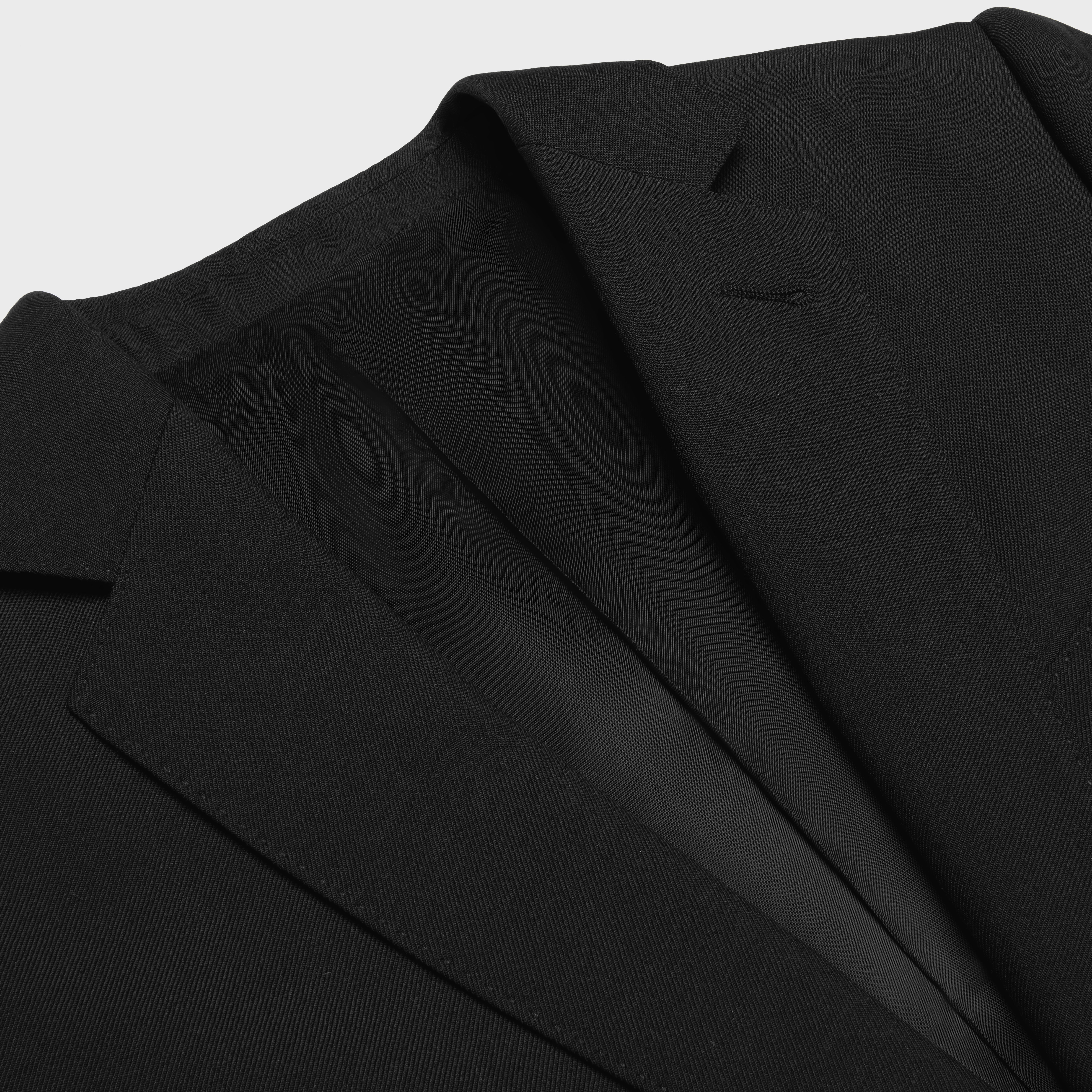 Celine Single-breasted Wool Coat In Black