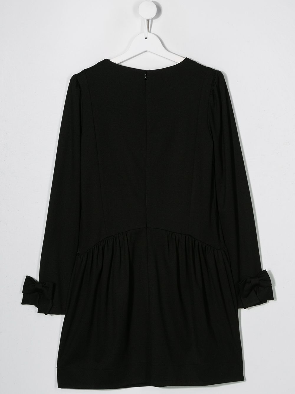 Simonetta Round Neck Dress In Black