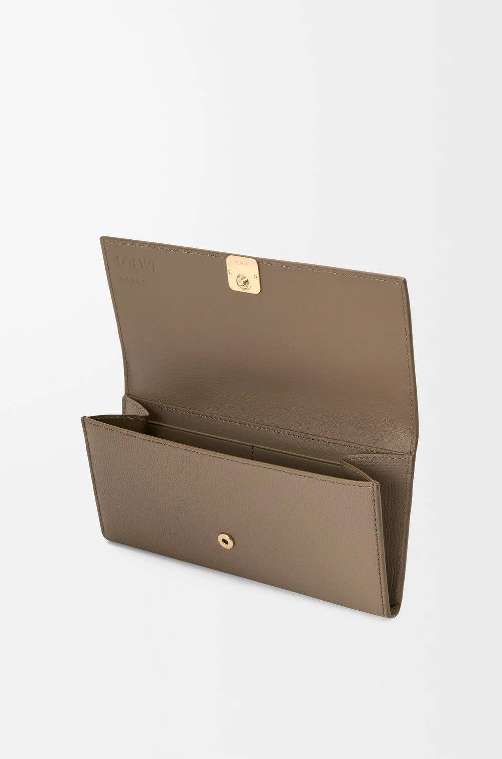 Loewe Anagram Continental Wallet In Pebble Grained Calfskin In Brown