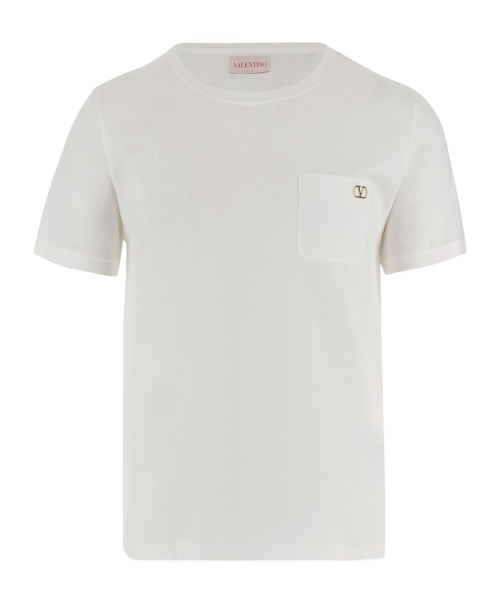 VALENTINO VALENTINO LOGO PLAQUE CREWNECK T-SHIRT