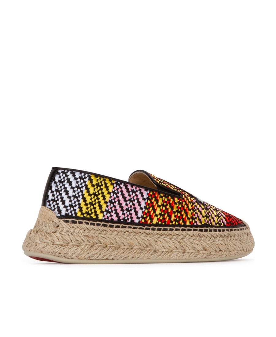 Christian Louboutin Espananou Embroidered Espadrilles In Multicolor