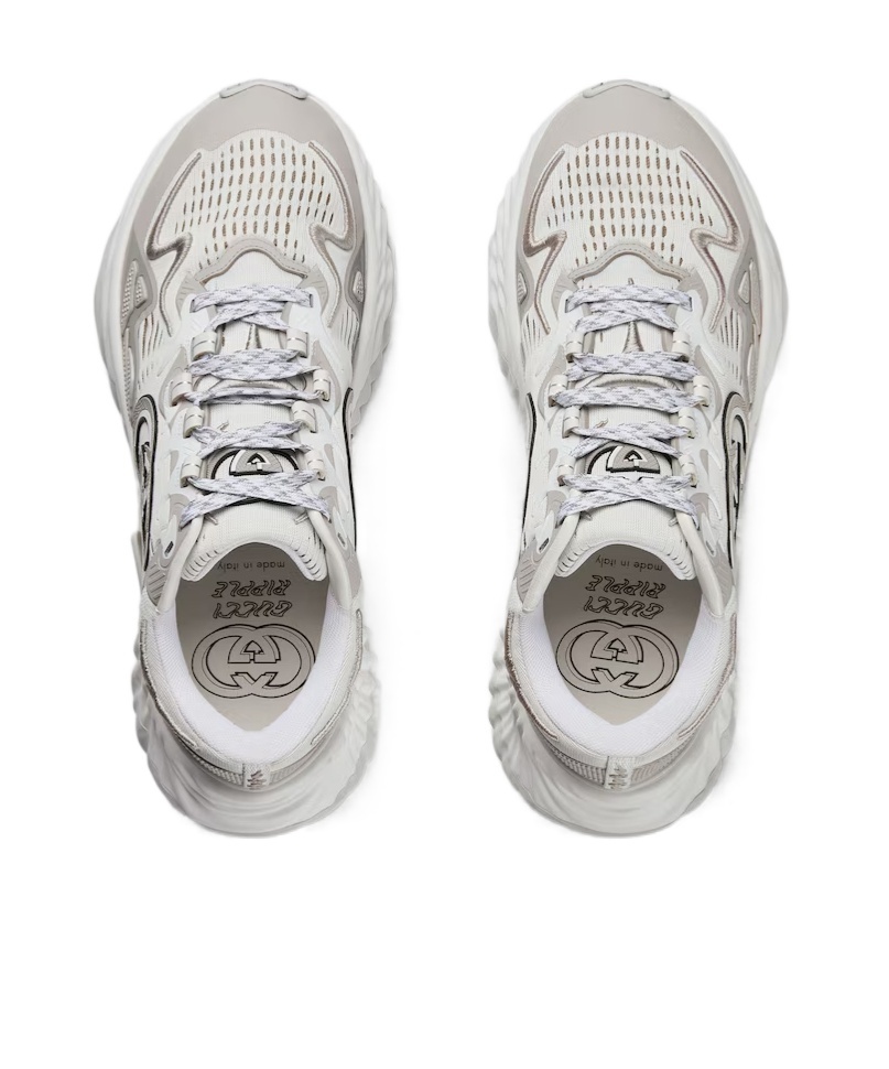 Gucci Ripple Sneakers In White