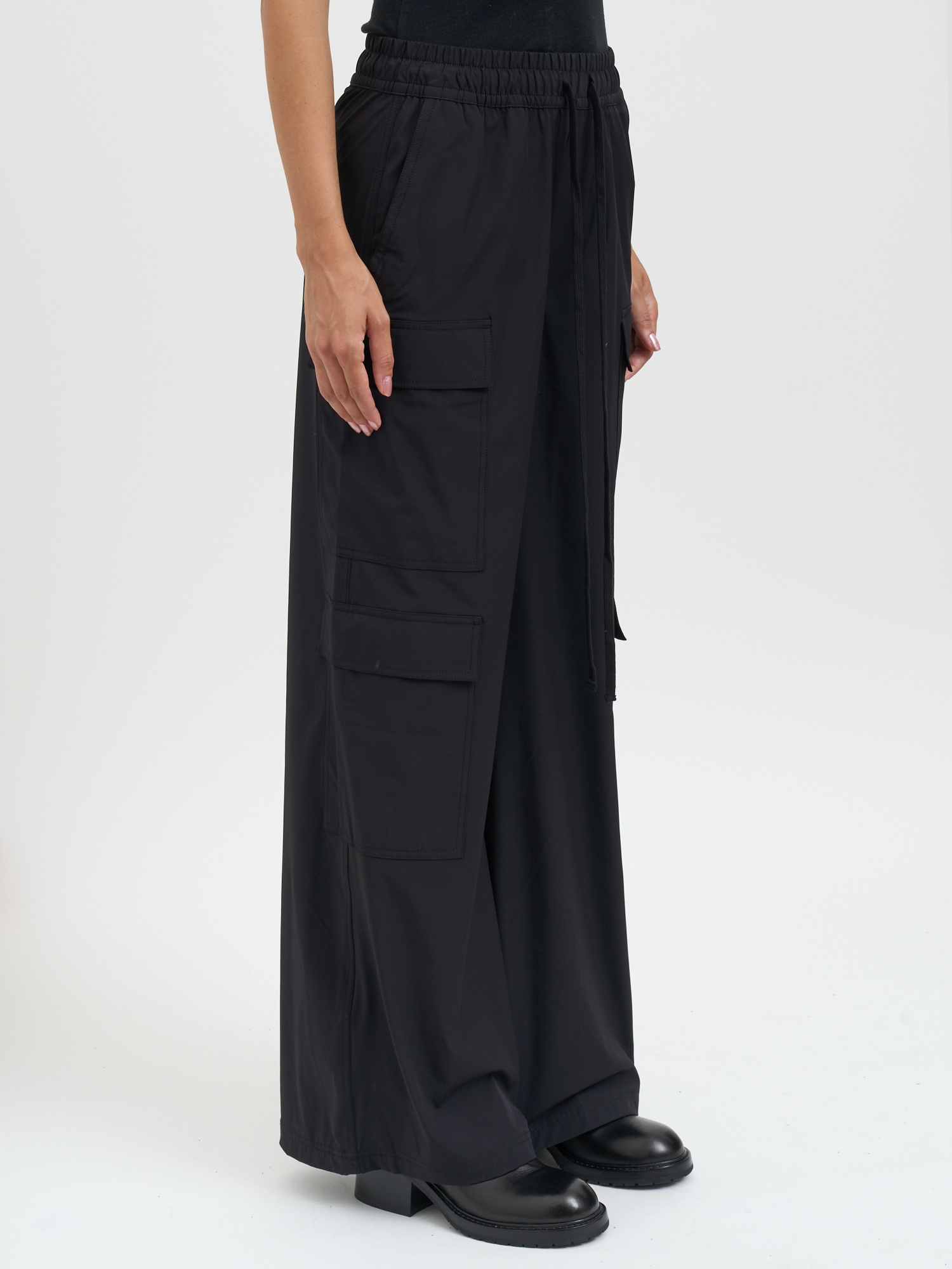 Thom Krom Pantalone Double Cargo In Black