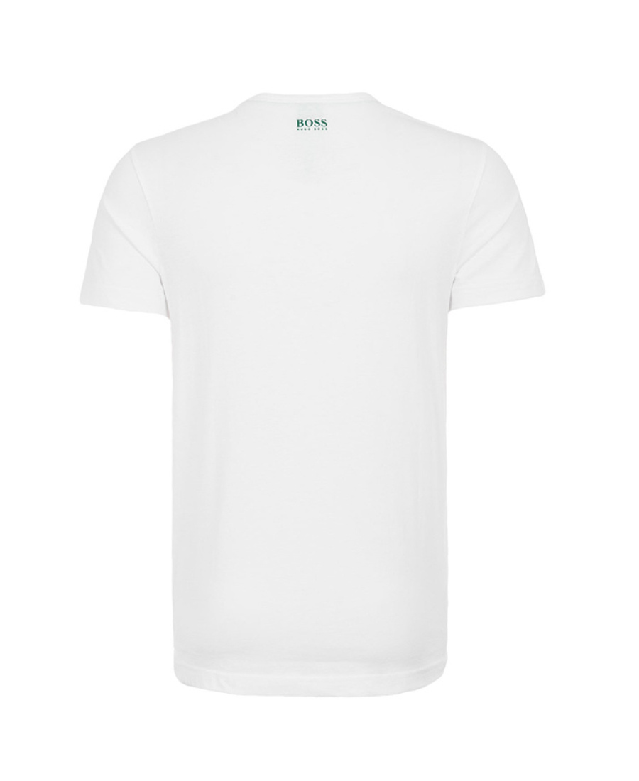 Hugo Boss Round-necked Logo T-shirt In White