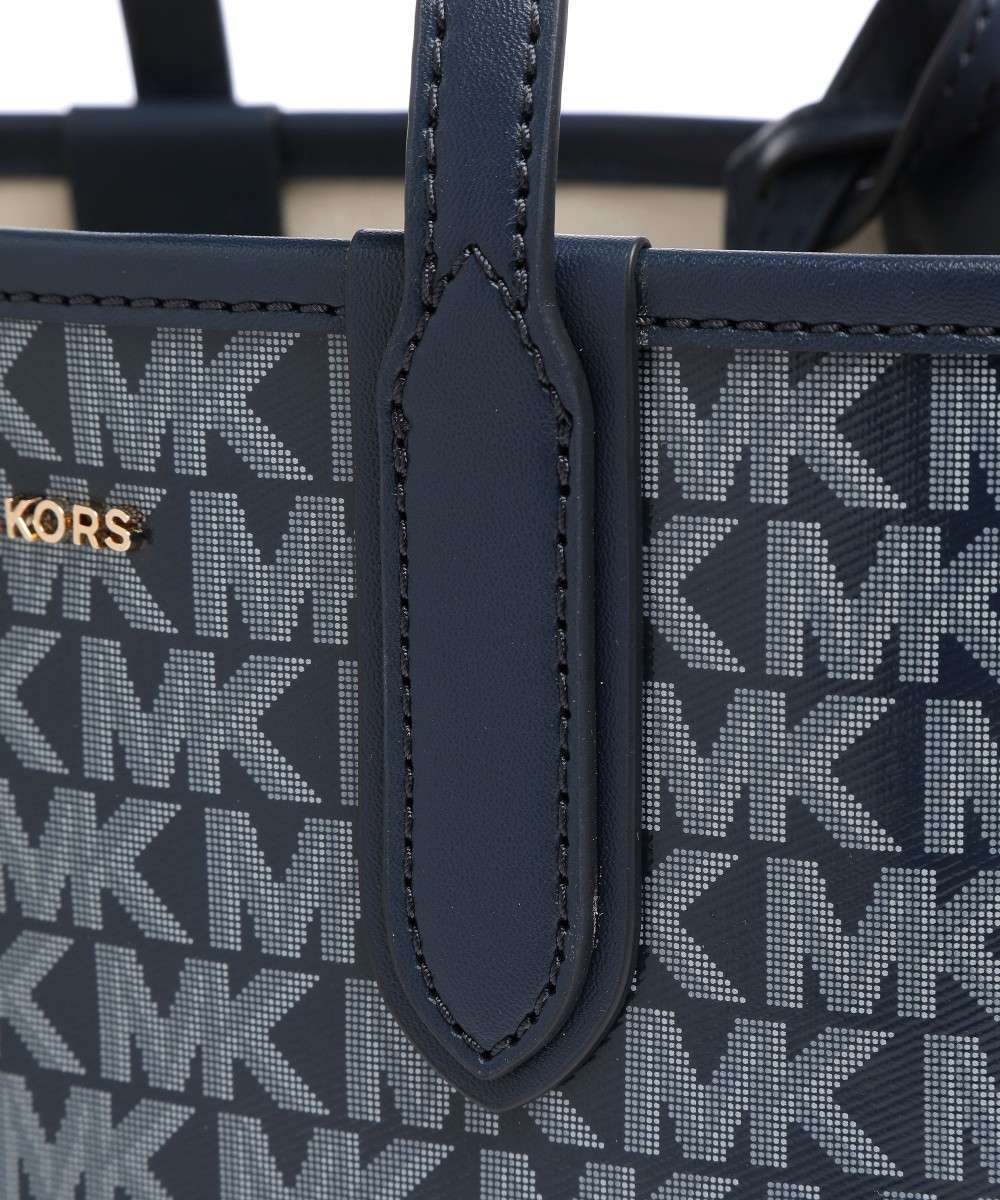 Michael Kors Eliza Monogram-print Tote Bag In Black