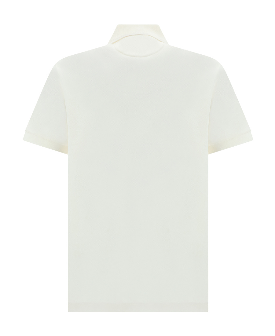 Paul Smith White Cotton Signature Stripe-trim Polo Shirt