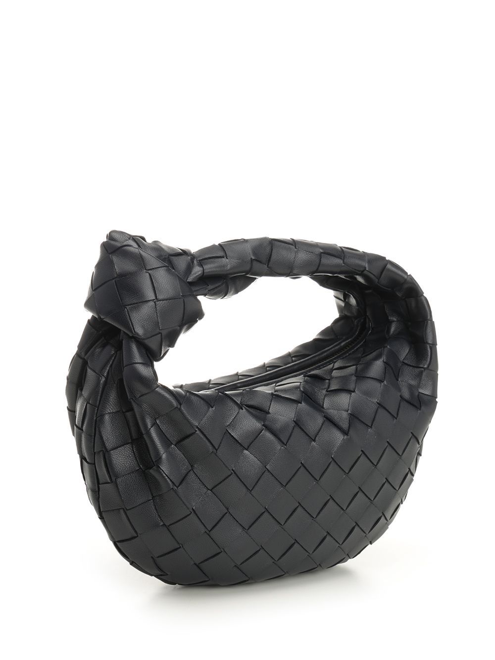 Bottega Veneta Mini Woven Tote Bag In Black