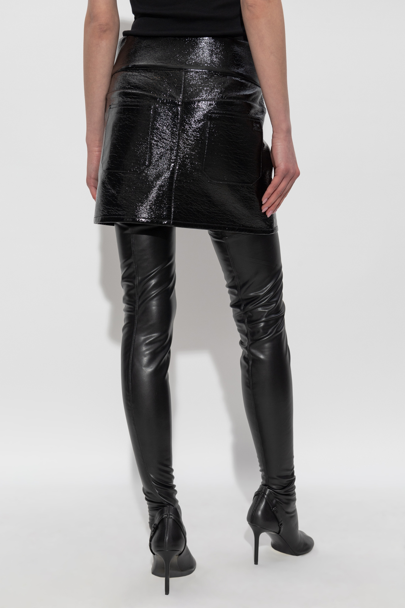 Courrèges Wide-waist Skirt In Black