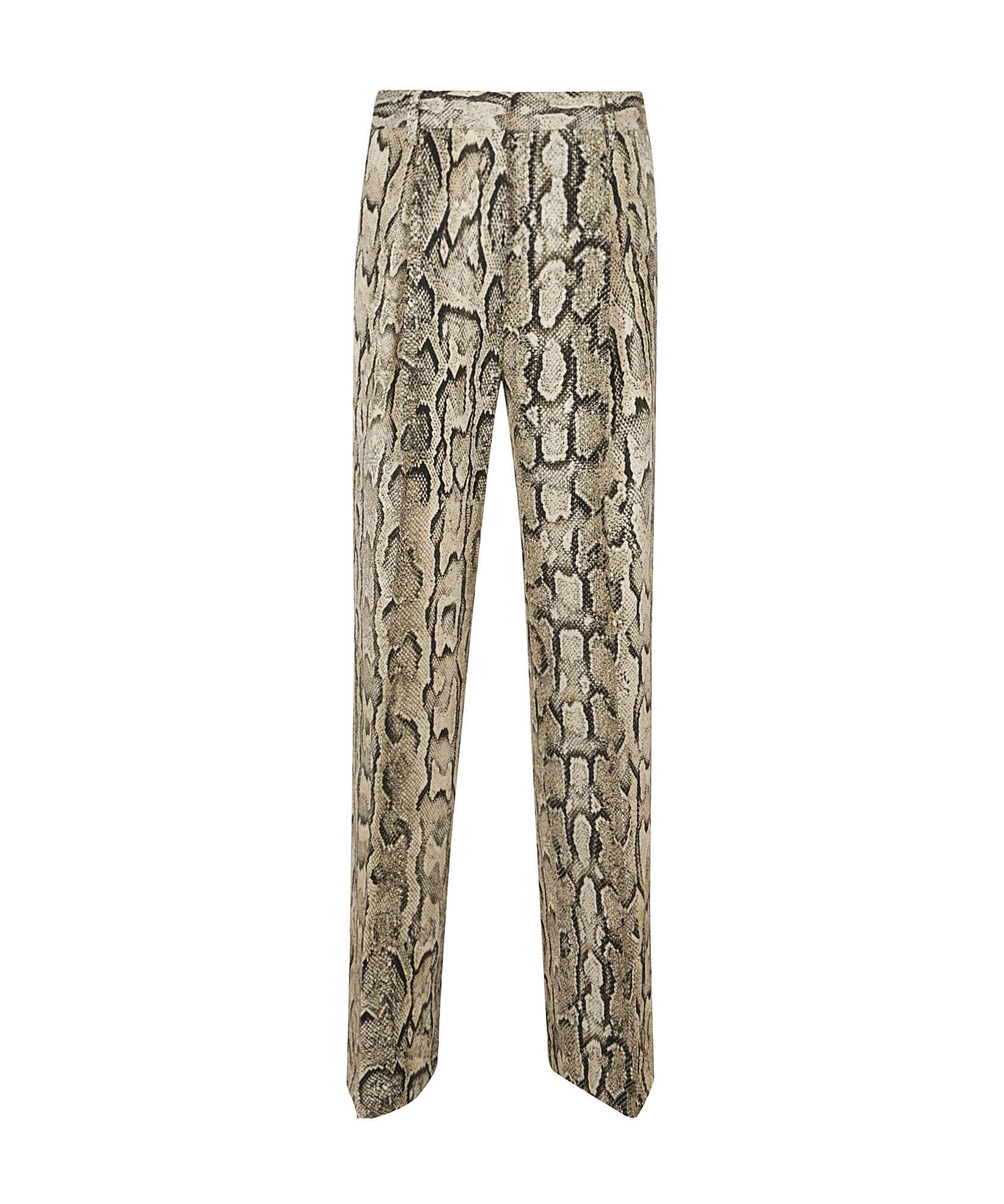 Dries Van Noten Straight Trousers With Belt Loops And Pockets In Neutral