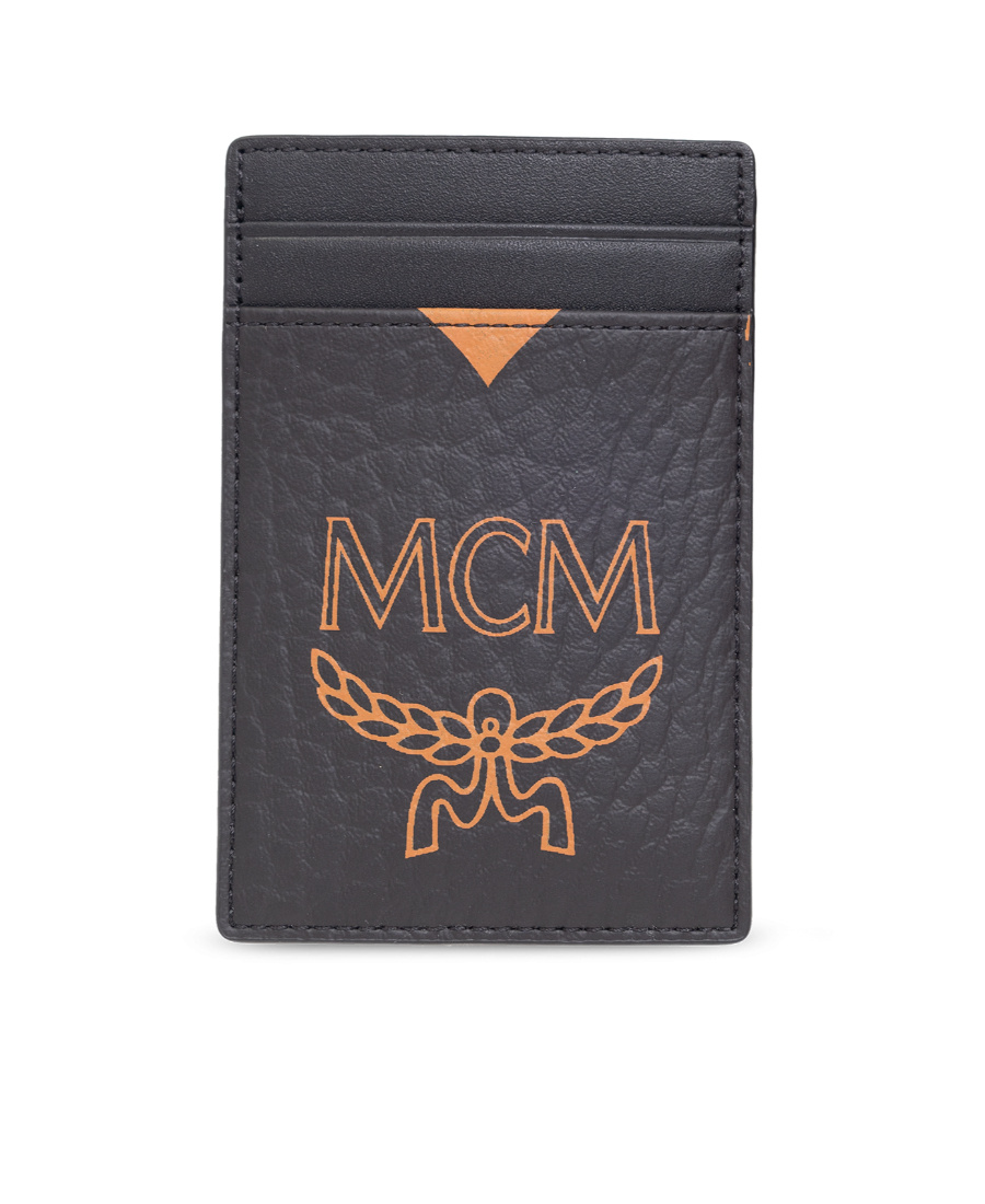 Mcm Logo Card Holder In Black