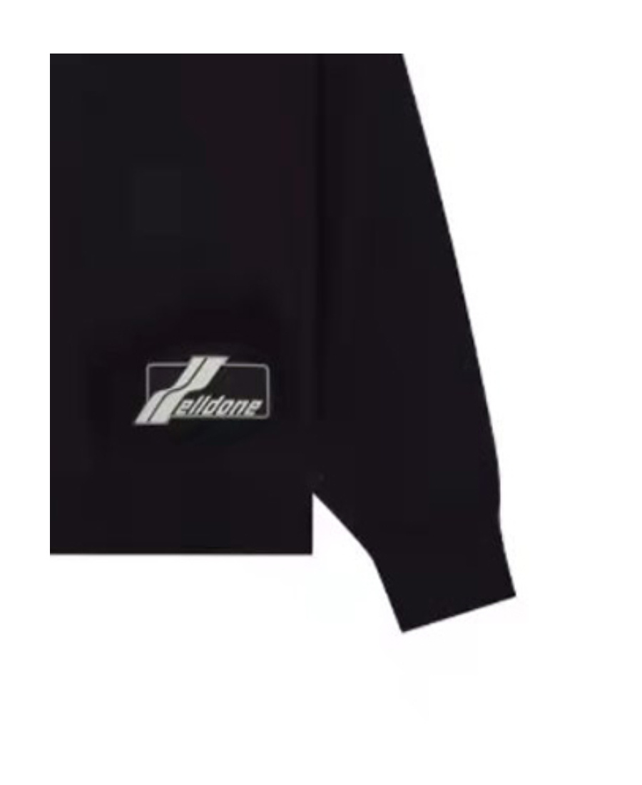 We11 Done Logo Spliced Sweater In Black