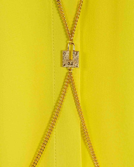 Elisabetta Franchi Viscose Shirt In Yellow