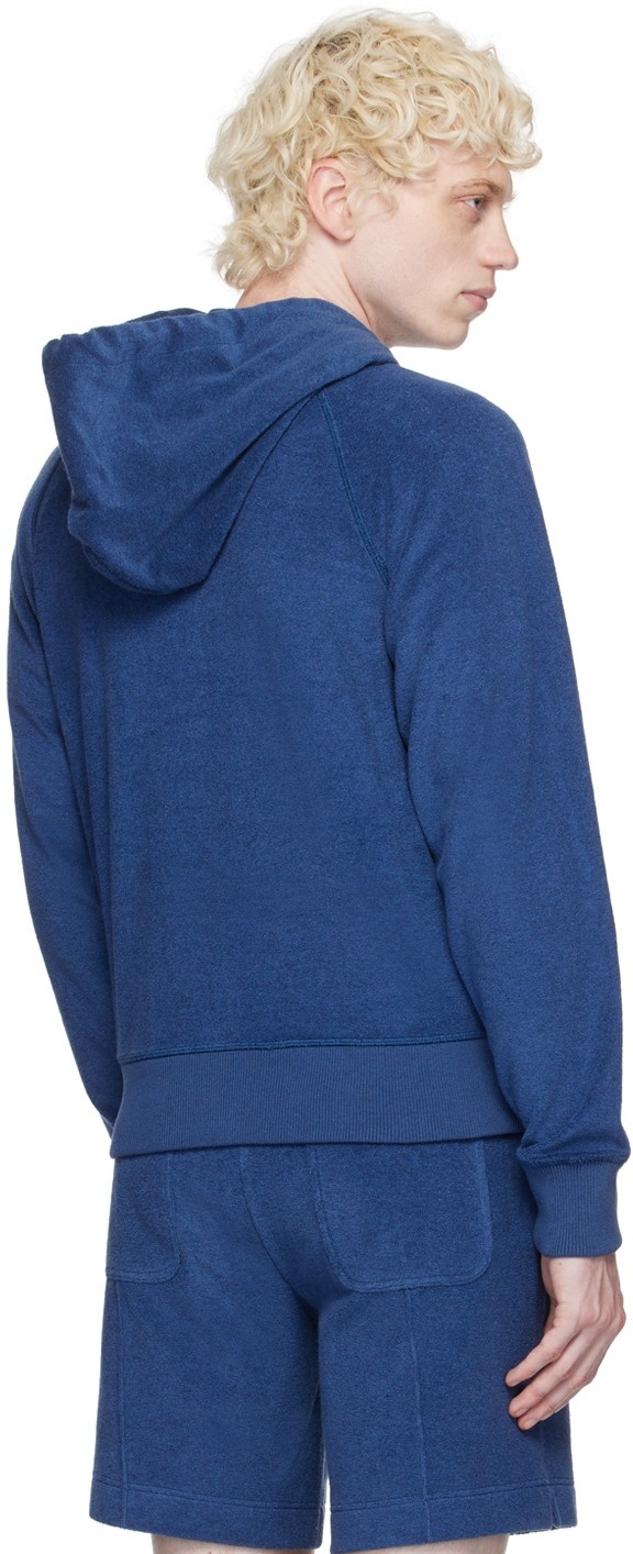 Tom Ford Zip-up Hoodie In Blue