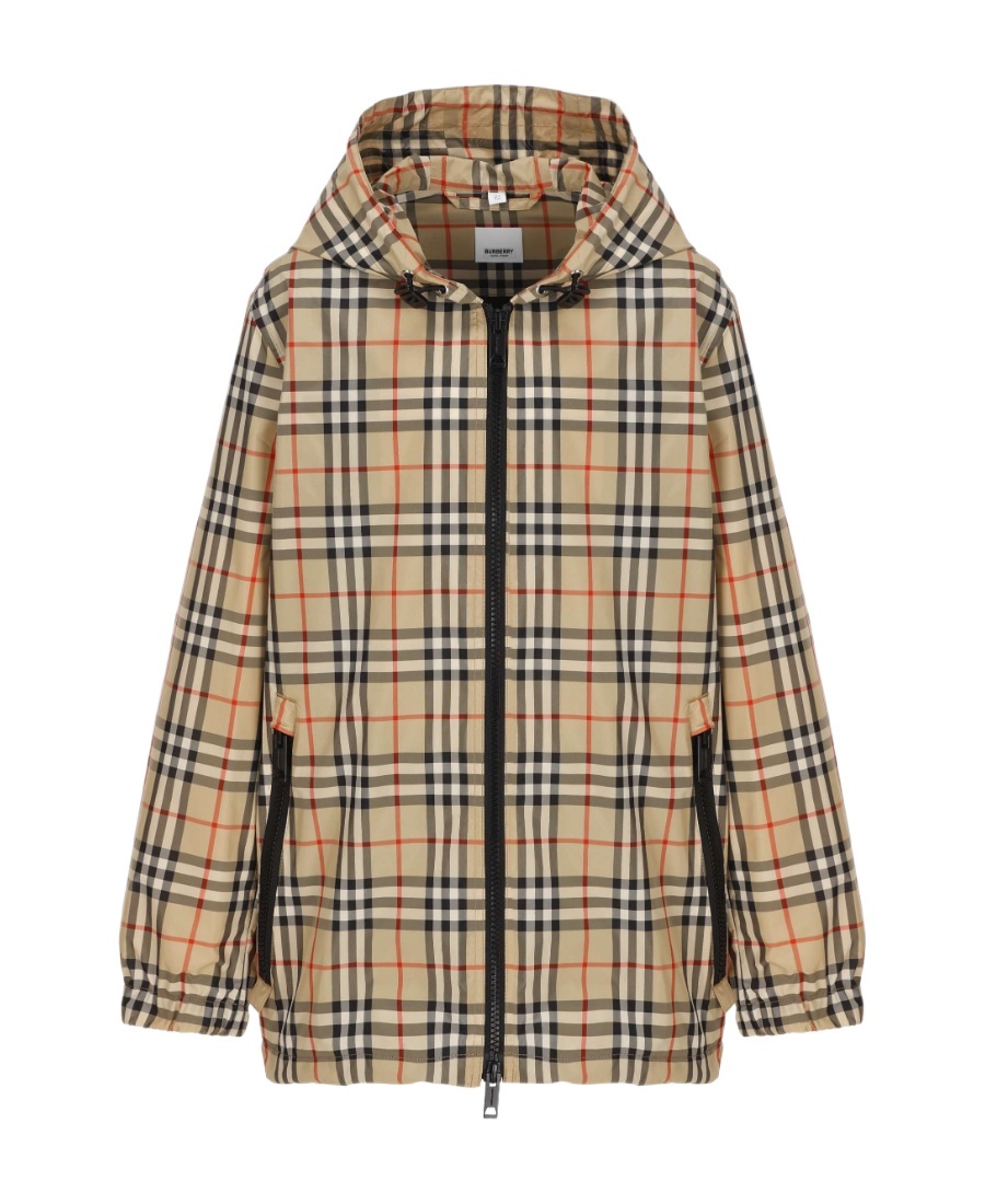 Burberry Everton Vintage Check Jacket In Nude