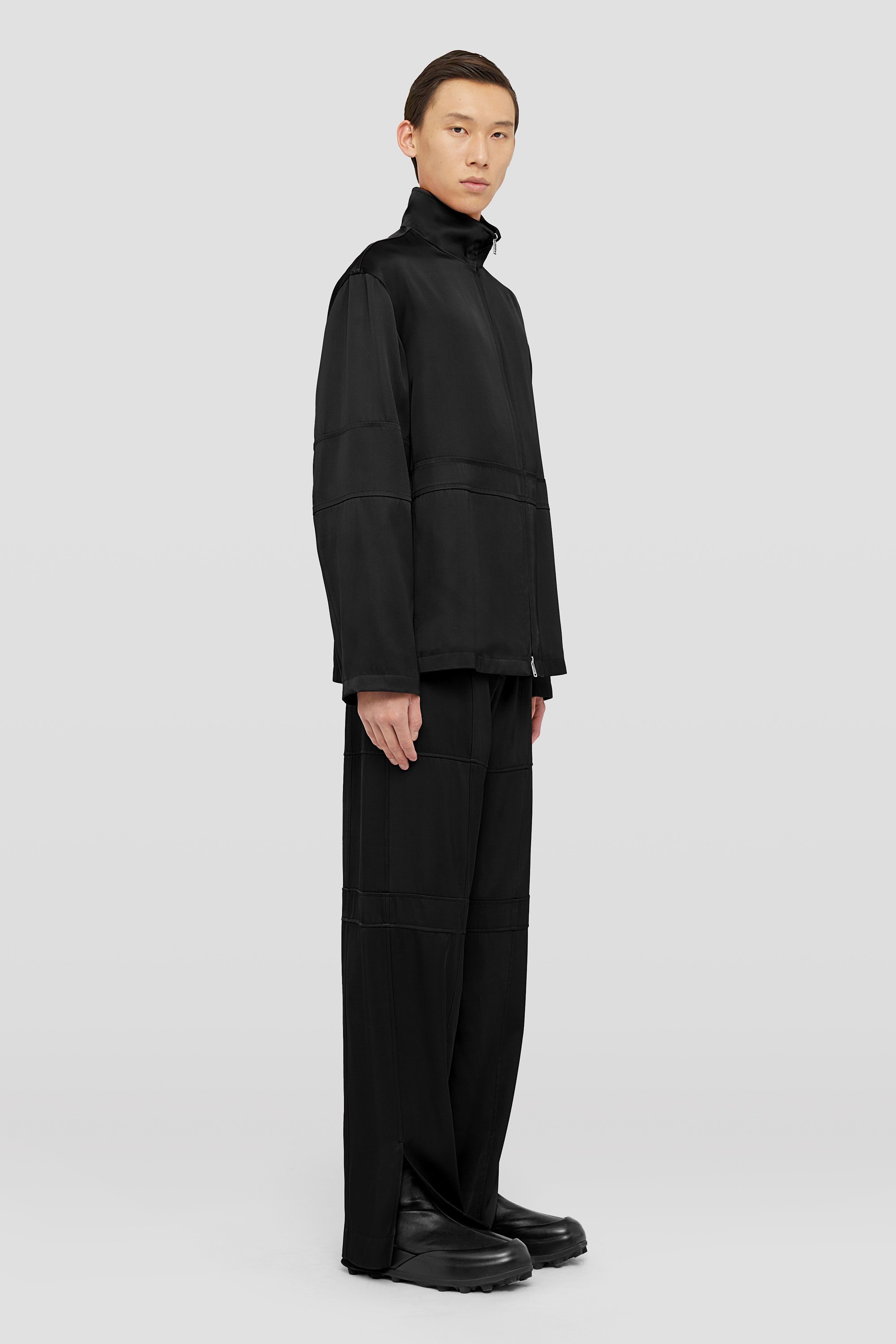 Jil Sander Straight-leg Twill Trousers In Black