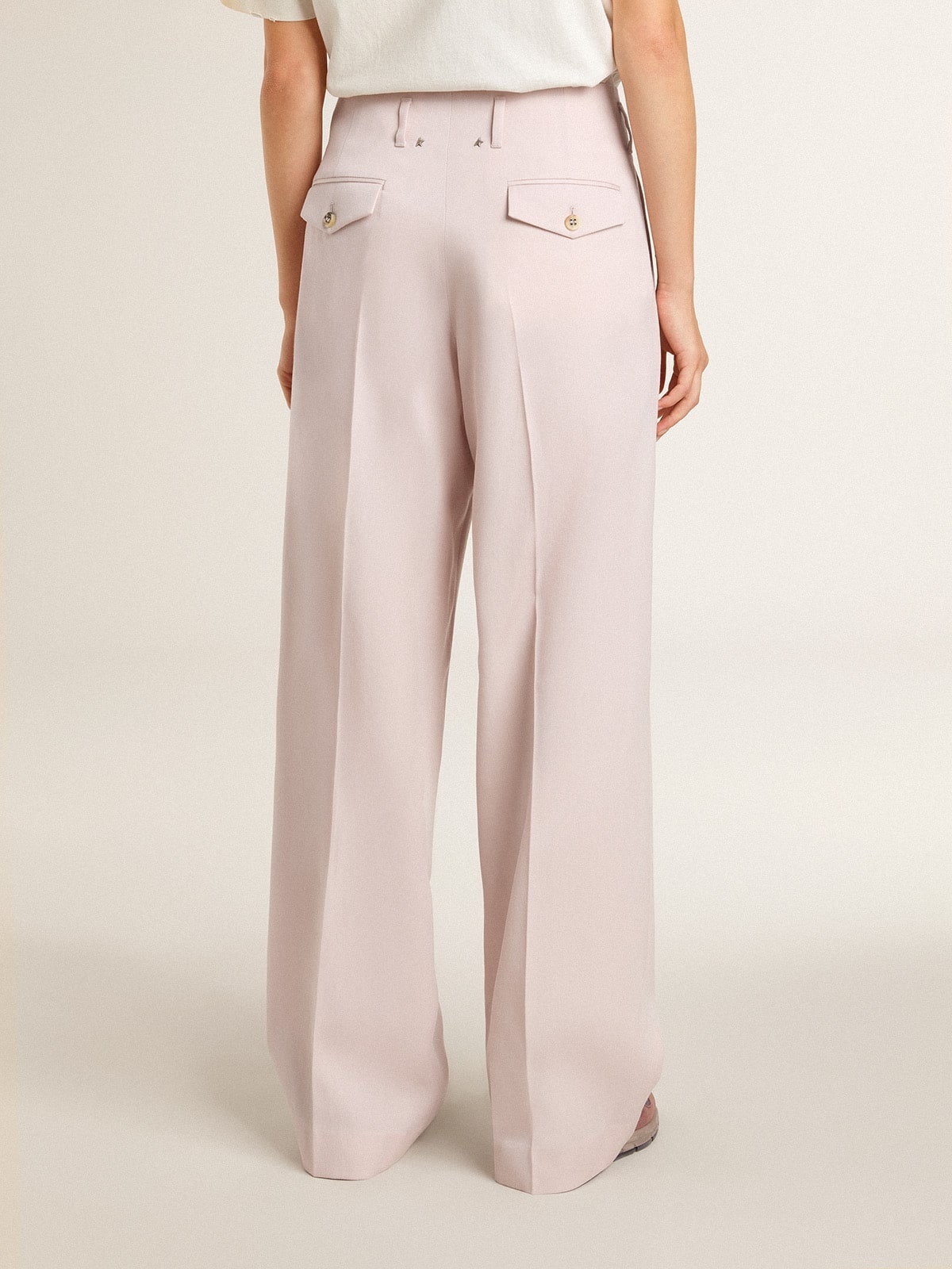 Golden Goose Belt-loop Casual Pants In Nude