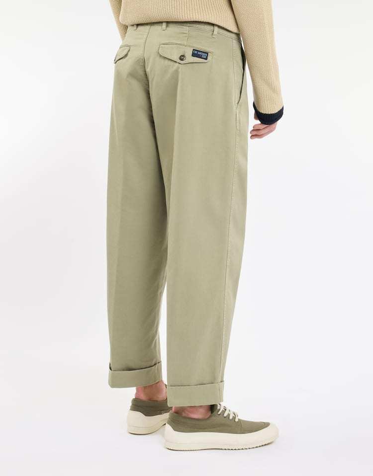Fay Belt-loop Casual Pants In Nude