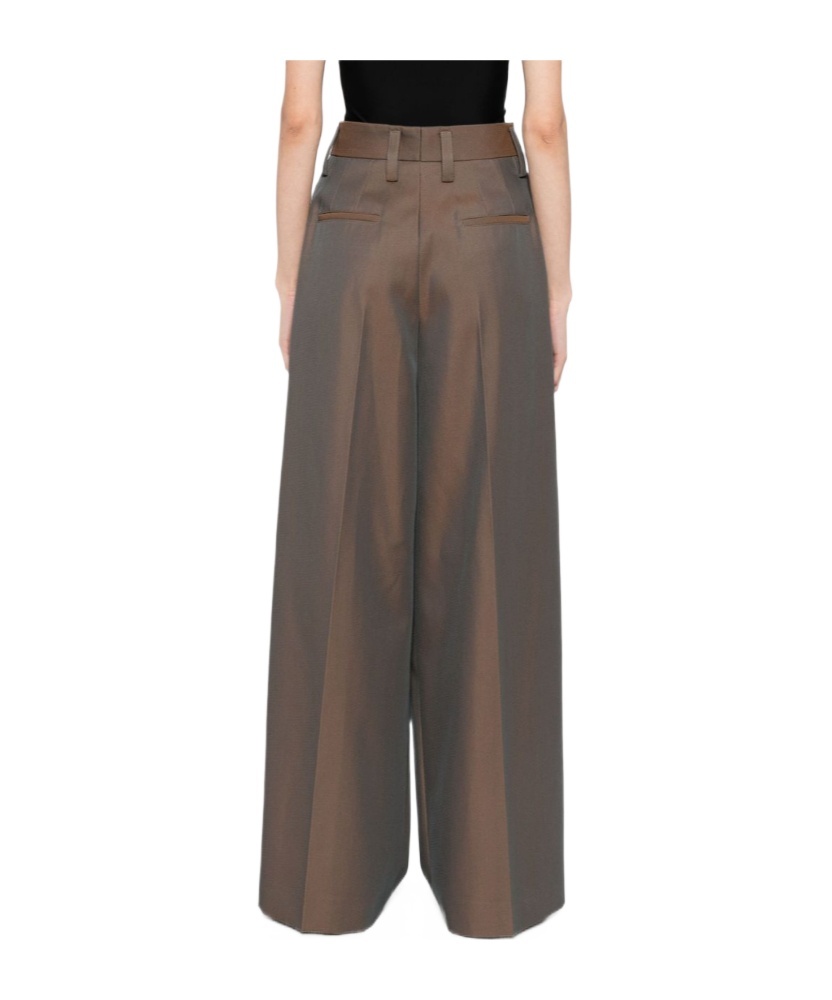 Jil Sander Wide-leg Trousers In Brown
