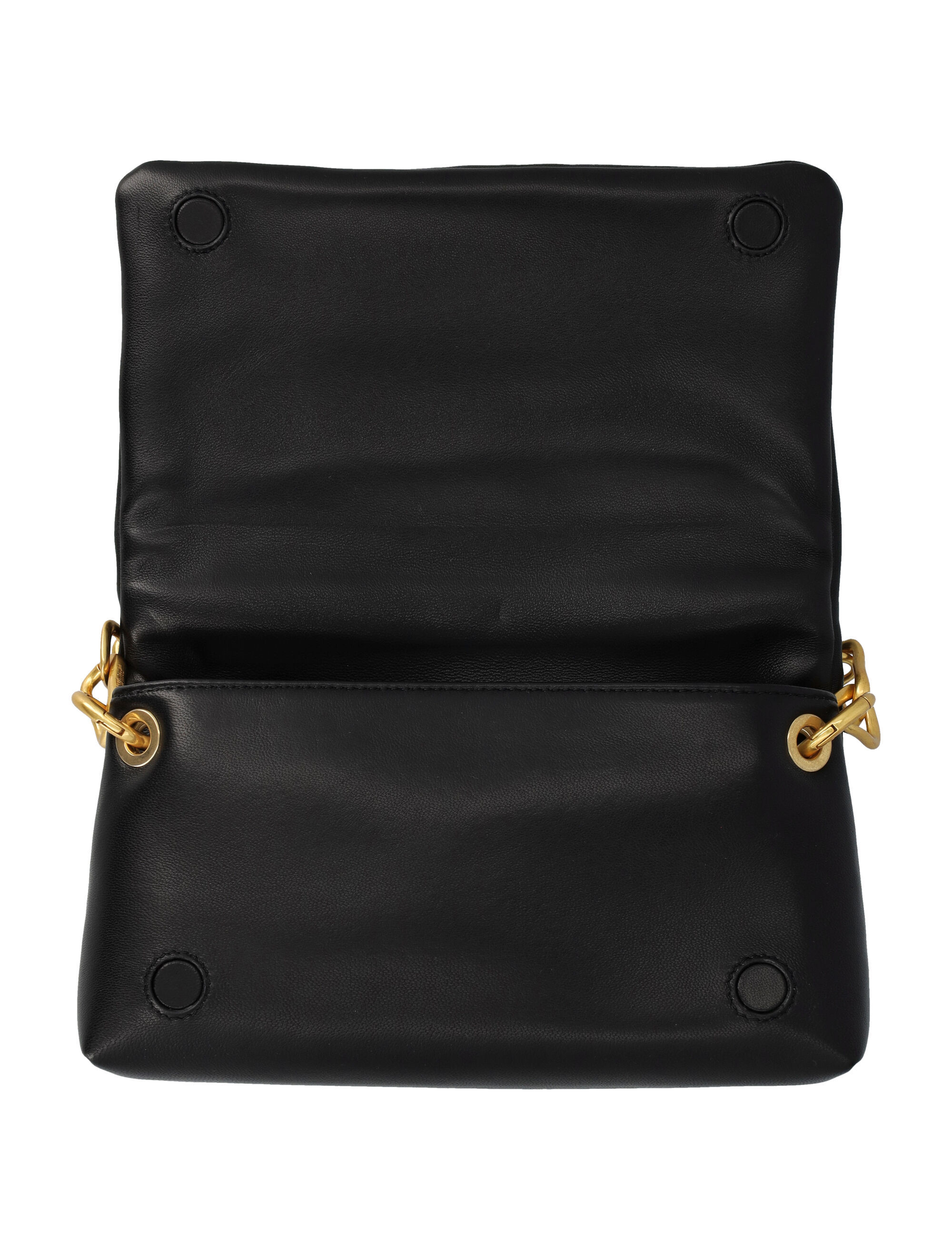 Off-white Black Leather Handbag In Black
