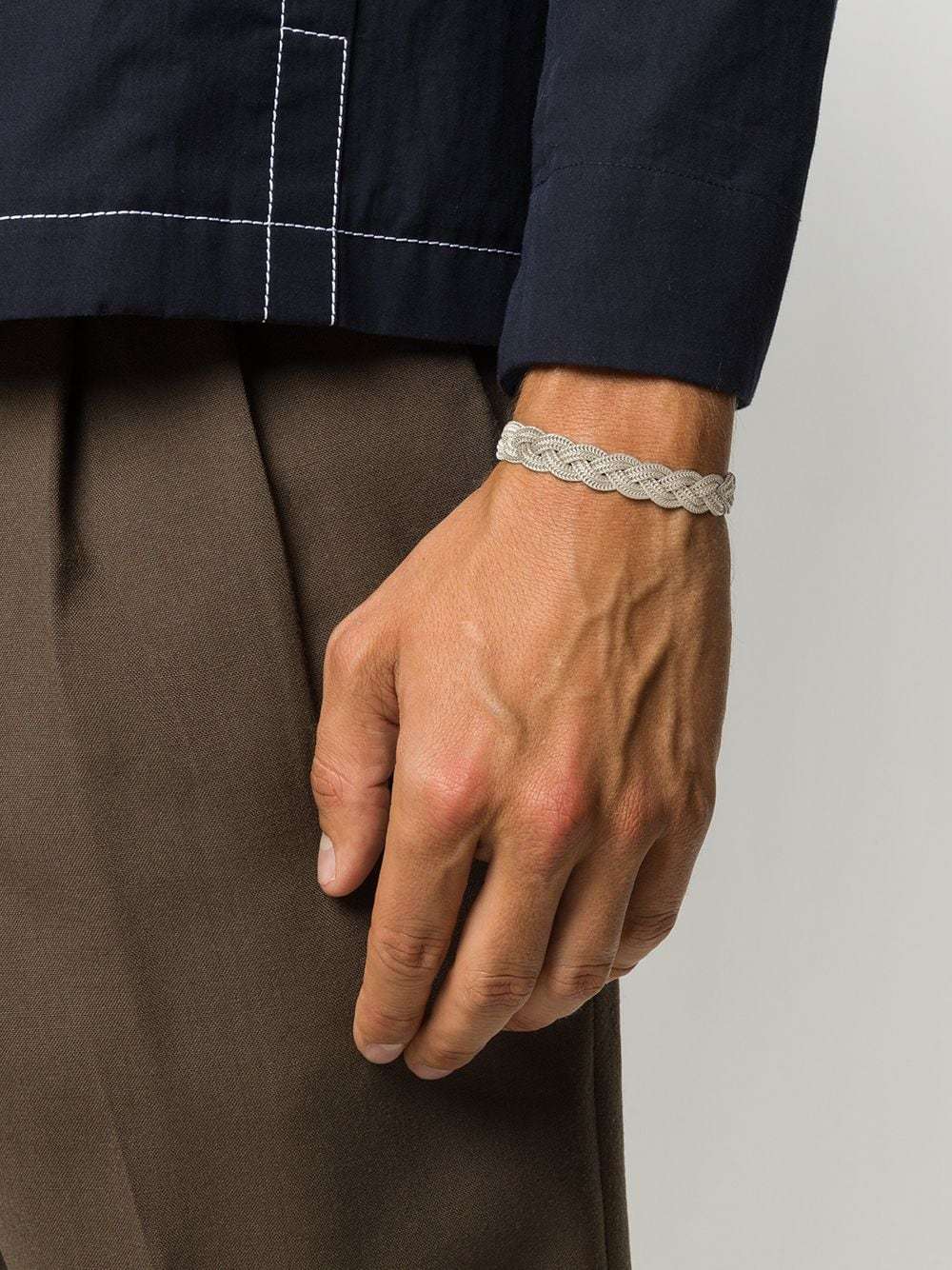 Emanuele Bicocchi Hemp Braid Bracelet In White