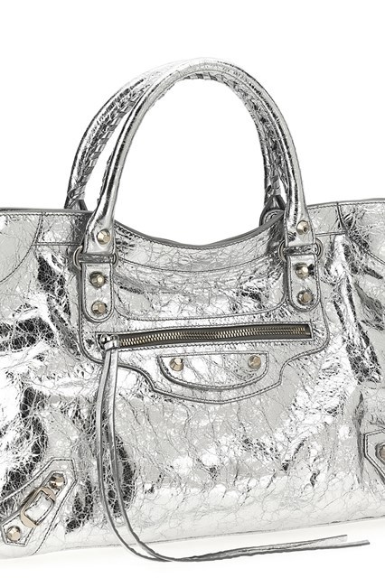 Balenciaga Le City Medium Handbag In Gray