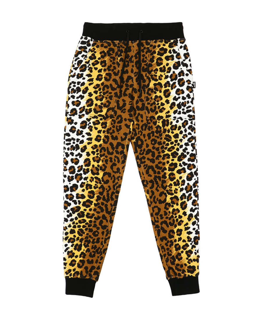 Moschino Leopard Pattern Sweatpants In Black